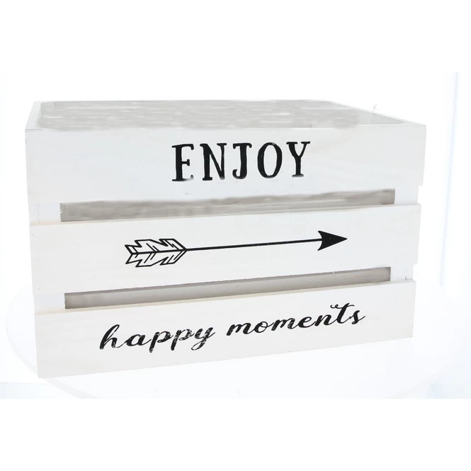 Box S - Weiß - Aus Holz - Ca. 25 X 14 X 10 Cm
