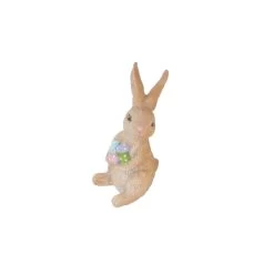 Hase Mit Bunten Eiern - Aus Polyresin - Ca. 4 X 4,5 X 8,5 Cm