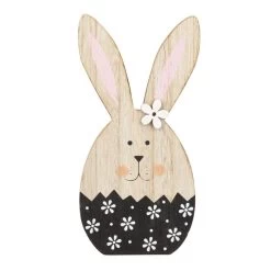 Standdeko - Hase - Aus Holz - Ca. 12,5 X 2 X 24 Cm