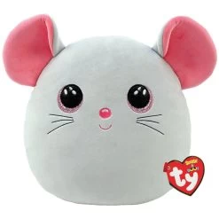TY - Squish A Boo - Plüsch Kissen - Maus Catnip - Ca. 35 Cm