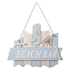 Dekohänger - Beach Bar - Aus Holz - Ca. 30 X 24 Cm