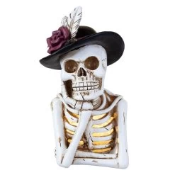 LED-Skelett - Aus Polyresin - Ca. 14,5 X 14 X 23,5 Cm