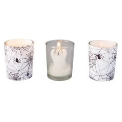 Teelichtgläser - Halloween - Ca. 5 X 5 X 6 Cm - 3 Stück - 1 Set