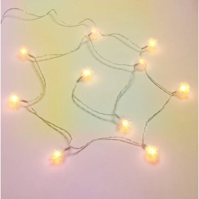 Lichterkette Schneebälle - Mit 10 LED - Ca. 3 X 165 Cm – Bild 2