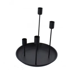 Adventskerzenhalter - Schwarz - Ca. 21,5 X 26,5 Cm