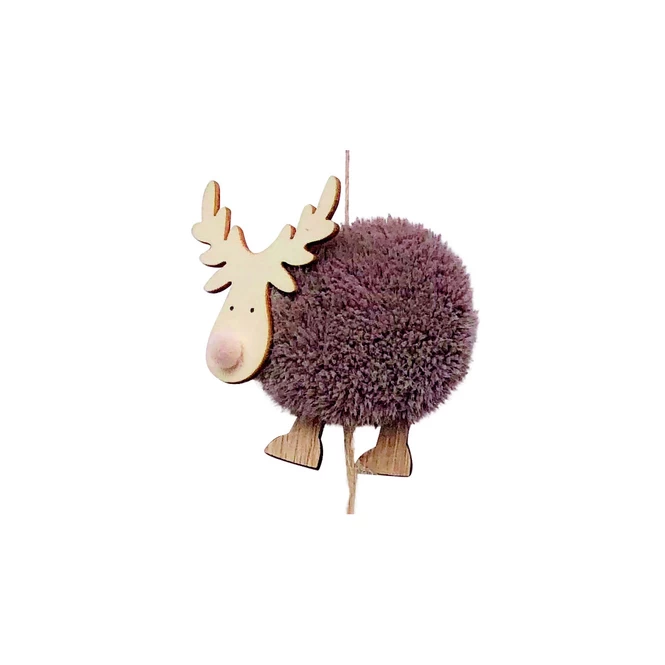 Girlande - Rentiere - Aus Holz - 10 X 90 Cm - 1 Stück – Bild 3