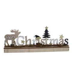 Schriftzug - Christmas - Mit LED - Ca. 40 X 5 X 15,5 Cm