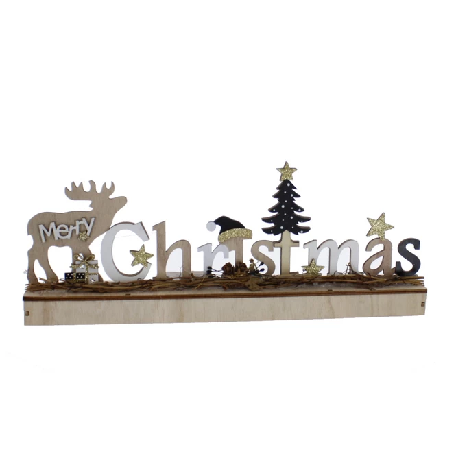 Schriftzug - Christmas - Mit LED - Ca. 40 X 5 X 15,5 Cm