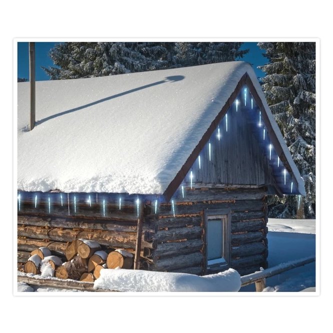 72er LED-Lichterkette - Eiszapfen - Ca. 690 Cm