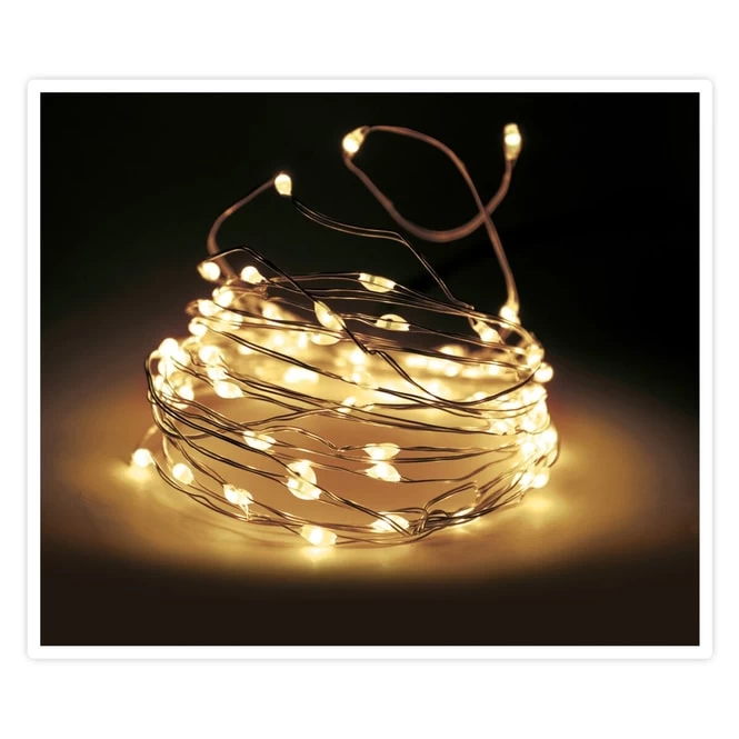 200er LED-Lichterdraht - Silver Wire Lights – Bild 3