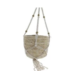 Blumenampel - Aus Textil Und Naturmaterialien - Ca. 18 X 80 Cm