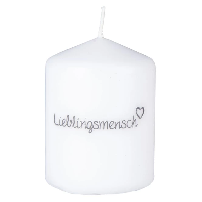 Out Of The Blue Stumpenkerze - Lieblingsmensch - Ca. 6 X 8 Cm – Bild 2