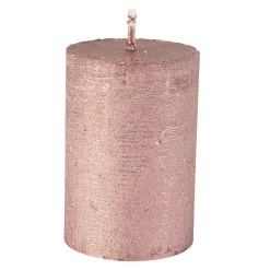 Stumpenkerze - Polar - Ca. 7 X 10 Cm - Roségold