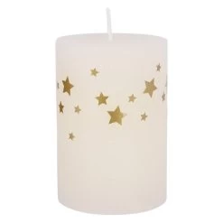 Stumpenkerze - Polar - Ca. 7 X 10 Cm - Vanille