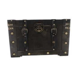 Truhe - M - Braun - Aus Holz - Ca. 44 X 25 X 21 Cm