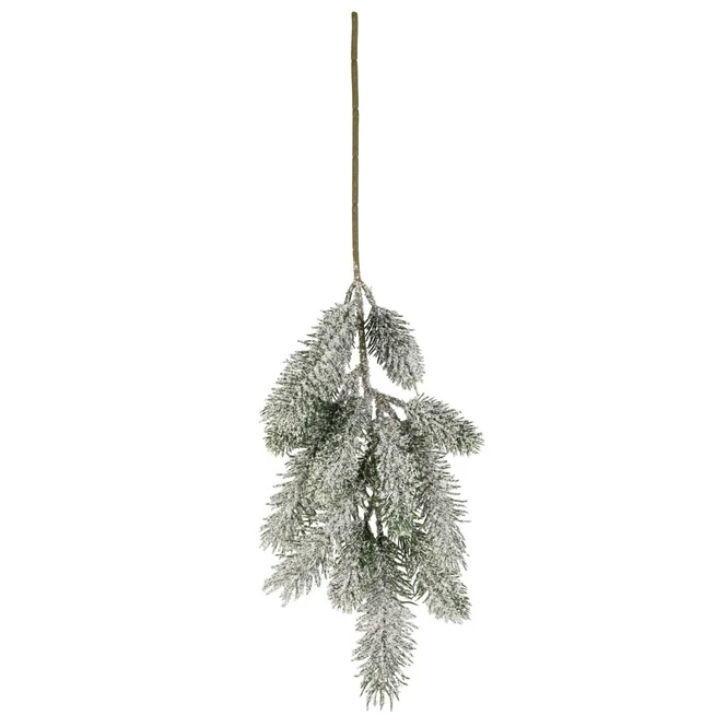 Tannenzweig Verschneit - Aus Kunststoff - 68 Cm