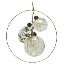 Dekohänger - Ring Mit Kugeln - Ø = Ca. 17,5 Cm