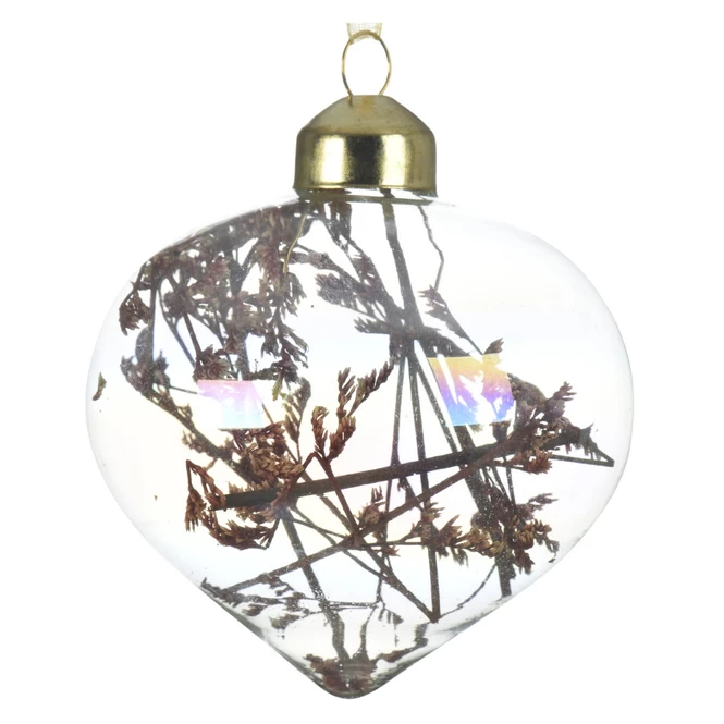 Christbaumkugel - Schleierkraut - Aus Glas - Ø = Ca. 8 Cm - 1 Stück – Bild 5