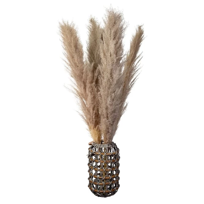 Laterne - Aus Rattan - Ca. 13 X 43 Cm – Bild 2