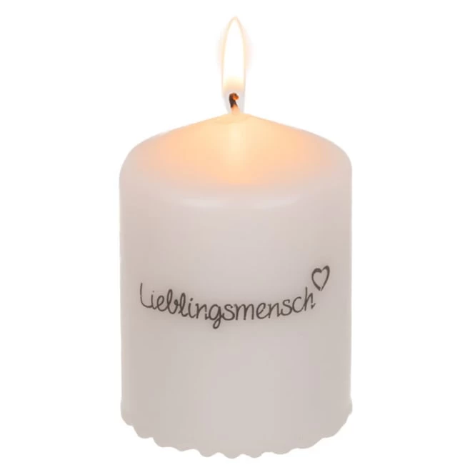 Out Of The Blue Stumpenkerze - Lieblingsmensch - Ca. 6 X 8 Cm – Bild 3