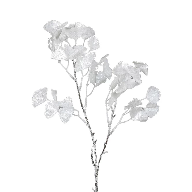 Kunstblumen - Ginko - Weiß - Ca. 57 Cm