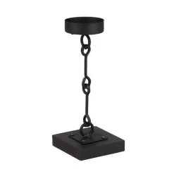 Kerzenständer - Schwarz - Aus Metall - Ca. 7 X 7 X 17,5 Cm