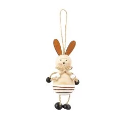 Dekohänger - Hase - Aus Holz - Ca. 4,5 X 4,5 X 19 Cm