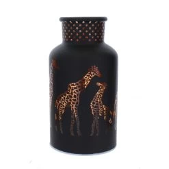 LED Leuchtdeko Giraffen - Aus Glas - Ca. 8 X 15 Cm