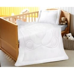 Kinderbettenset Teddy - Steppbettdecke + Kopfkissen