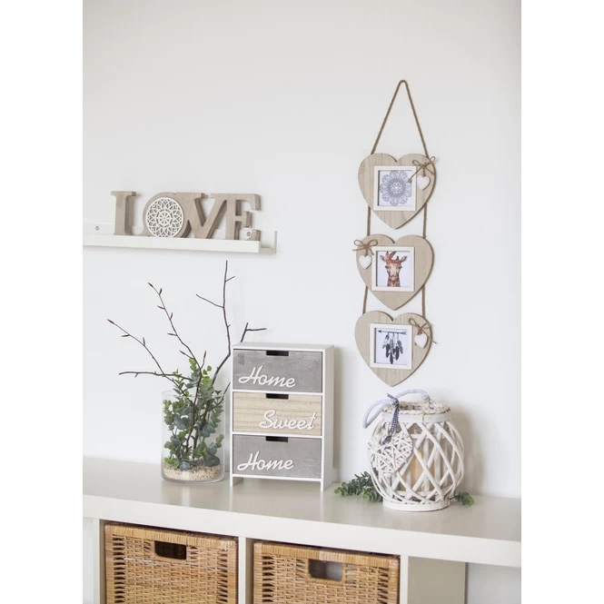 Windlicht - Mit Weide Ummantelt - 21 Cm - Verschiedene Farben – Bild 2