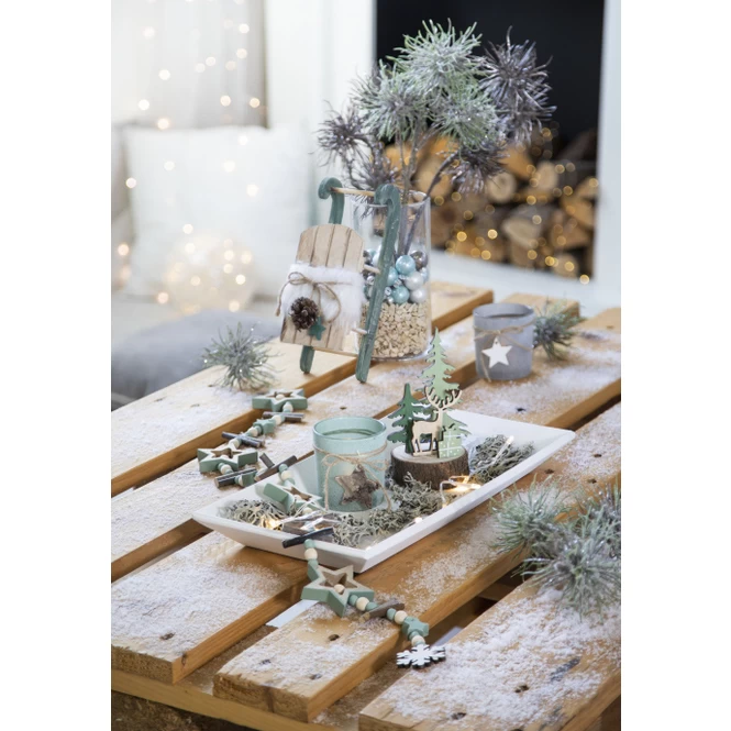 Standdeko - Rentier - Aus Holz - Ca. 7,5 X 7,5 X 15,5 Cm – Bild 2