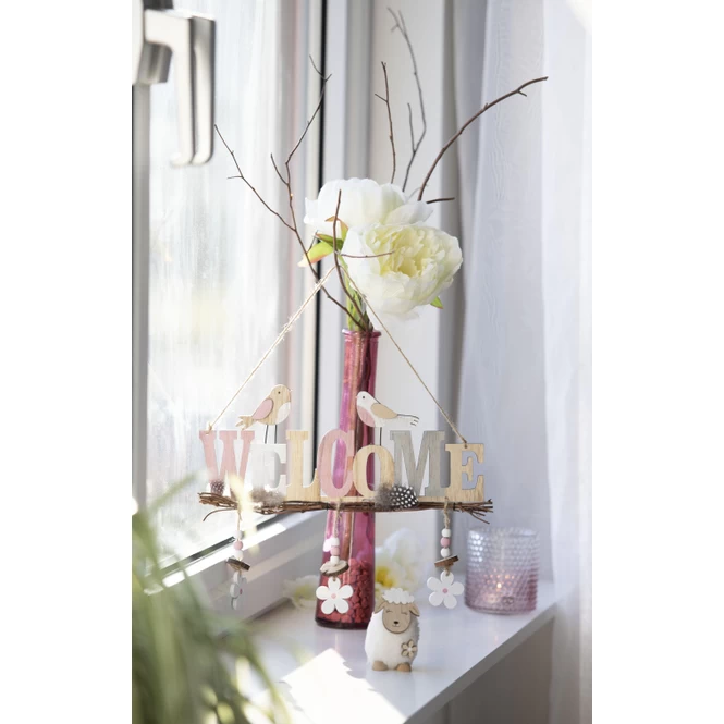 Dekohänger - Welcome - Aus Holz - Ca. 35 X 2,5 X 39,5 Cm – Bild 2