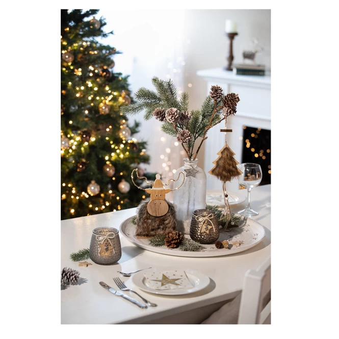 Rentier - Aus Holz - Ca. 13 X 5 X 24 Cm – Bild 2