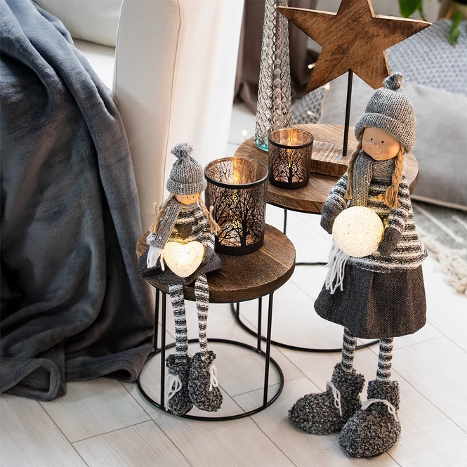 Teelichtglas - Baum - Ca. 12 X 18 Cm – Bild 2