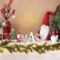 Deko-Schriftzug - XMAS - Aus Holz - Ca. 40 X 2 X 16 Cm