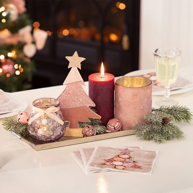 Teelichtglas - Sterne - Ca. 10 X 12 Cm