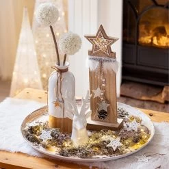 Vase - Stern - Aus Dolomit - Ca. 10,5 X 9,5 X 26 Cm