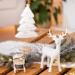 Deko-Schlitten - Aus Holz - Ca. 17 X 7 X 6 Cm