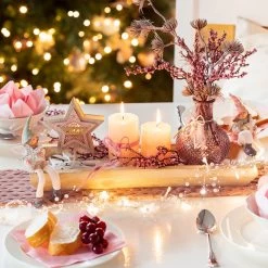 LED-Standdeko - Stern - Aus Holz - Ca. 12 X 5 X 15,5 Cm