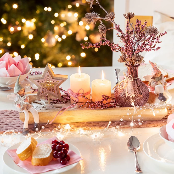 LED-Standdeko - Stern - Aus Holz - Ca. 12 X 5 X 15,5 Cm