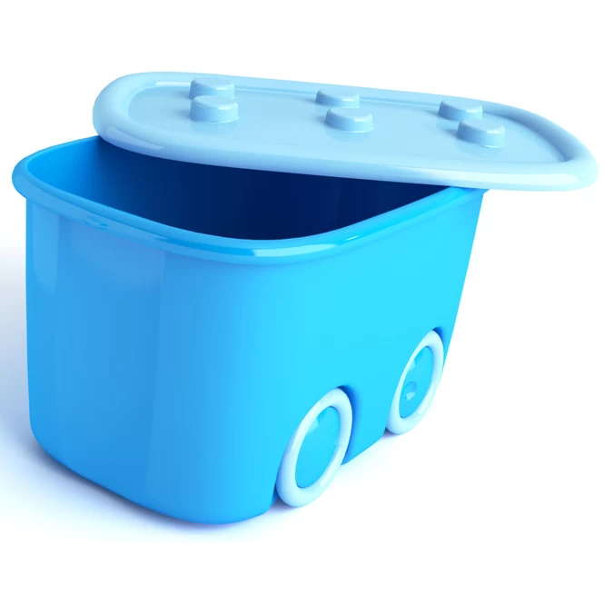 Keter KIS - Ordnungsbox Mit Rollen - Funny Box - Blau - 46 L – Bild 2