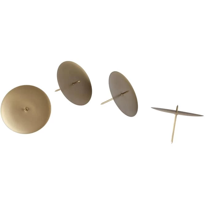 Halter Für Adventskerzen - Ca. 7 Cm - 4 Stück - Gold – Bild 3