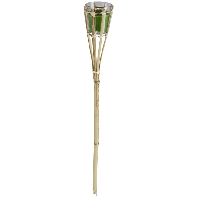 Gartenfackel - Citronella - Aus Bambus - Ca. 7,5 X 7,5 X 76 Cm - 1 Stück – Bild 2